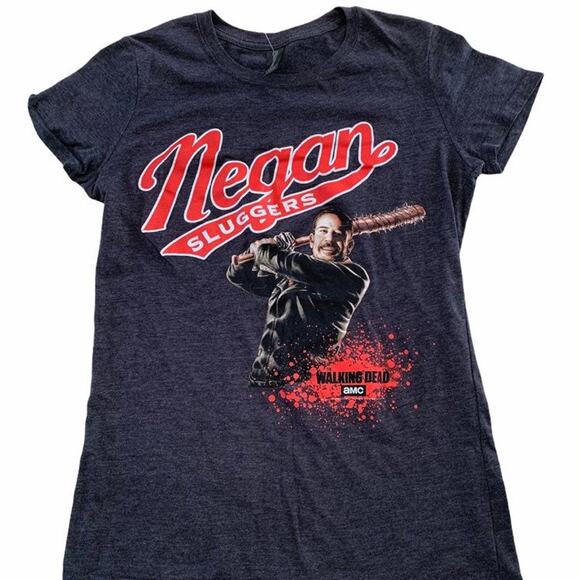 TWD Women's Size Large T-Shirt AMC Walking Dead NEGAN SLUGGERS Graphic - Picture 1 of 4